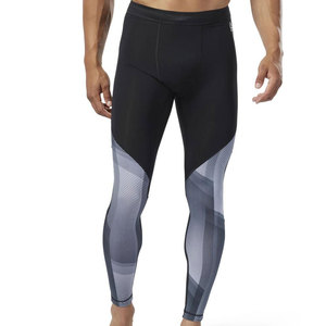 Leggings Deportivos para Hombre de Todos los Tamaños, Color Sólido, Ajustados, Transpirables, de Secado Rápido, con Cintura Elástica, Ecológicos, al por Mayor, de Spandex/Nailon - Product Image 1