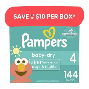 Pampers Baby Dry Couches Taille 4, 144 pièces - Product Image 1
