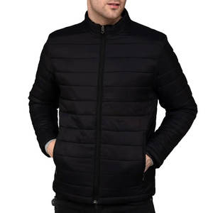 Chaqueta acolchada para hombre de tendencia superior, traje recién llegado, Material de relleno de algodón largo con capucha, servicio OEM recubierto, Puffer de bajo precio - Product Image 1