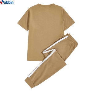 Ensemble de survêtement en coton de haute qualité pour hommes, vêtements de mode, survêtement à manches courtes, jogging, ensemble deux pièces pour hommes, ensembles d'été - Product Image 2