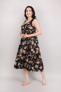 Robe de nuit longue en coton à la mode pour femmes douce à séchage rapide respirante lisse toute saison élégante nuisette - Product Image 3