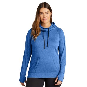 Sweat à capuche d'hiver en polaire polyester/coton bleu royal pour femme - Product Image 1