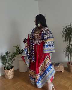 2026 New Arrivals Fashionable Handmade <b>Appliques</b> Afghan Kuchi Women's Long Sleeves Party Wear Full Length Wedding Gown - Product Image 4