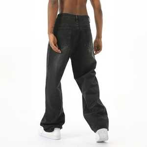 กางเกงคาร์โก้ผ้ายีนส์เอวยางยืดมีกระเป๋าหลายช่องกางเกงเอวกลางลำลองกางเกงวิ่งเข้ารูปสำหรับฤดูร้อน/ฤดูหนาว - Product Image 2