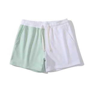 Unisex High Quality 100% Cotton Fleece Sweat <b>Shorts</b> Breathable Lightweight Custom Logo Twin Colors Reasonable Prices High Street - Product Image 4