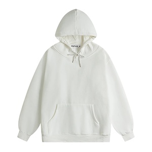 เสื้อสเวตเตอร์ถักมีฮู้ดสไตล์เกาหลีสำหรับผู้ชายเสื้อกันหนาวแบบสวมหัวทรงโอเวอร์ไซส์ลำลองให้ความอบอุ่นมีสไตล์สีทึบ - Product Image 1