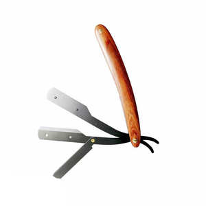 Navaja de Afeitar Recta de Una Sola Hoja con Mango de Madera, Hecha a Medida - Product Image 6