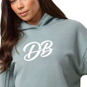 Sweat à capuche oversize femme vert sauge délavé, en polaire, à manches longues, style streetwear décontracté, coupe ample, toucher doux, pour le quotidien - Product Image 5