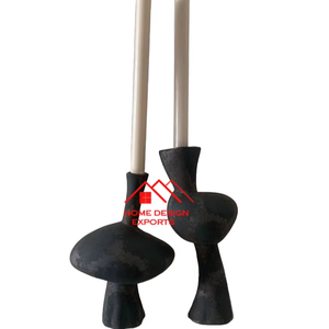 Centros de mesa de cena Recién llegado Metal Aluminio T Soporte de luz Diseño Premium Soportes de velas FUNDIDOS DE ALUMINIO - Product Image 1