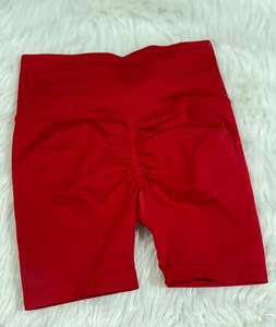 Shorts de fitness pour femmes à taille haute, qualité supérieure, personnalisables, en nylon et élasthanne, séchage rapide, respirants, extensibles dans quatre directions, taille élastique - Product Image 6