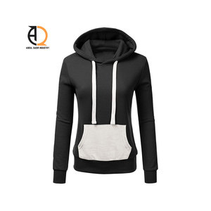 เสื้อสวมหัวมีฮู้ดสำหรับผู้หญิง, เสื้อกันหนาวลำลองฤดูหนาวเสื้อมีฮู้ดสีพื้น - Product Image 1