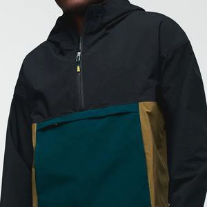 แจ็กเก็ตมีซิปไซส์ใหญ่พิเศษสำหรับผู้ชายเสื้อกันลมแนววินเทจกลางแจ้งกันน้ำทำจากโพลีเอสเตอร์ - Product Image 5