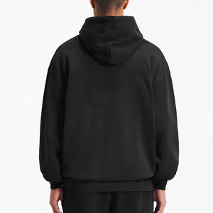 Sudadera con capucha extragrande de algodón 100% personalizada para hombre, de peso pesado cuello con capucha, estampado en relieve, hombros caídos, bolsillos, Invierno 2025 - Product Image 5