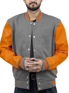 Parches de chenilla personalizados Letterman College Chaqueta universitaria de lana para hombre Forro acolchado Bomber de béisbol de invierno con característica a prueba de viento - Product Image 5