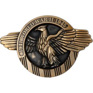 Plaque commémorative en aluminium pour vétérans de la Seconde Guerre mondiale, 12x18 pouces, drapeau américain, marqueur de tombe, 1200g, USA TOP FLAGS INC, pour les cadeaux du Memorial Day et l'utilisation en cimetière - Product Image 2