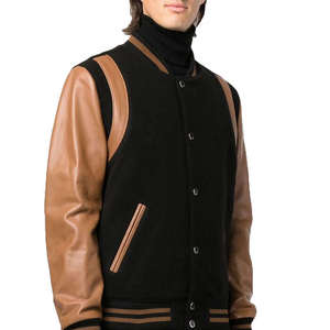 Veste universitaire pour hommes, fabrication OEM personnalisée, commande en gros pour équipe, prête à l'emploi - Product Image 2