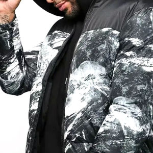 Nouvelle arrivée : Doudoune unisexe à capuche et col montant, en polaire, pour l'extérieur, avec logo personnalisé, couleur et taille sur mesure - Product Image 4