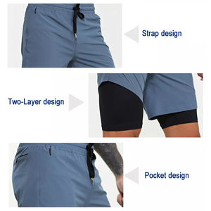 Pantalones Cortos Deportivos para Hombre de Primera Calidad, con Logotipo Personalizado, de Pana, con Cordón, Lisos, de Marca Privada, Técnica de Teñido Sencillo, Competitivos - Product Image 5