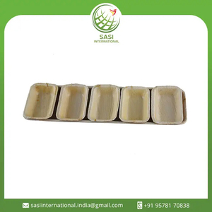 Los mejores platos de sushi de hoja de palma biodegradables naturales, forma rectangular para bodas y eventos de catering, servicio de comida - Product Image 3