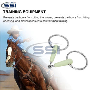 Mors à rênes en acier inoxydable recouvert de caoutchouc avec anneau de confort pour la bouche du cheval, couleur et design personnalisables, service OEM - Product Image 2