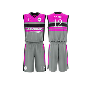 Ensemble de maillot de basket-ball sublimé, maillot et short en polyester respirant à séchage rapide, vêtements de sport d'équipe pour hommes, femmes et jeunes - Product Image 4