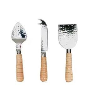 Juego de cuchillos para queso de Metal dorado de tendencia con mango de concha de tortuga para uso doméstico y hotelero Kits de herramientas para esparcidor de mantequilla de queso - Product Image 4