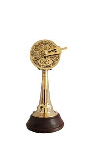 Laiton Antique Analogique Table Horloge Porte-Stylo Télégraphe Boussole Unique Calvin Antique Navire Modèle pour Décor À La Maison Style pour Table - Product Image 6