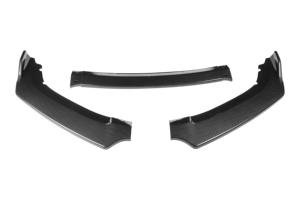 3 Stuks Zwart/Carbon Look/Koolstofvezel Voorbumper Body Kit Spoiler Lip Voor 10e Honda Civic 2016-2018 - Product Image 6