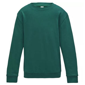 Winter Collection Crew-neck Sweatshirt for Men's 100% Cotton Fleece Custom Embroidery Printing Logo Hot Selling Solid Color - Product Image 5