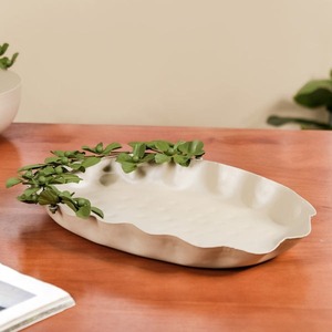 Bandejas DE SERVICIO DE Metal de lujo florales modernas de mediados de siglo personalizadas artesanía hierro boda Ramadán decorativo varios colores - Product Image 5