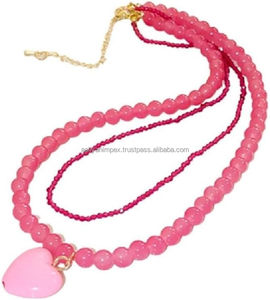 Aaliyan impex สร้อยคอลูกปัดเรซินสีเหลืองสุดคลาสสิกมีสไตล์รูปแบบความรักสำหรับผู้หญิงของที่ระลึกงานแต่งงาน - Product Image 3