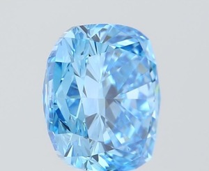 1.00 Carat Fancy Vivid Blue VS1 Square <b>Cushion</b> Cut Lab Grown Diamond IGI Certified CVD Loose Stone for <b>Statement</b> Jewelry - Product Image 6