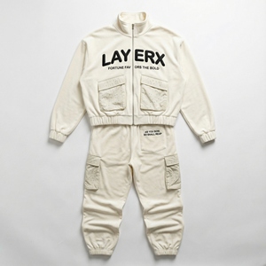 Ensemble survêtement homme 2026 en nylon coupe-vent, délavé à l'acide, uni, pour veste et pantalon baggy, streetwear, personnalisable, vente en gros, OEM - Product Image 1