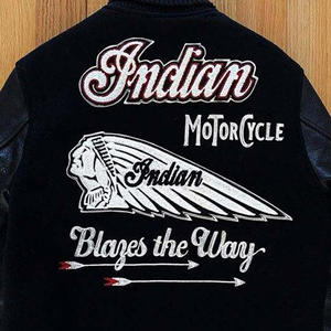 Vestes Varsiti personnalisées Vestes d'université en cuir et laine Vestes d'université à broderie pour enfants avec logo en gros - Product Image 5