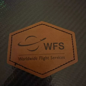 Patchs en cuir véritable PU personnalisés en gros avec étiquettes de logo de forme de taille personnalisée patchs en cuir - Product Image 5