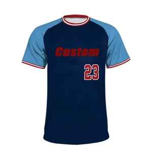 2025, camisetas de softbol con logotipo de Color sólido negro, camiseta de media manga con cuello en V, fabricante de ropa de fútbol en Pakistán, servicio OEM - Product Image 3