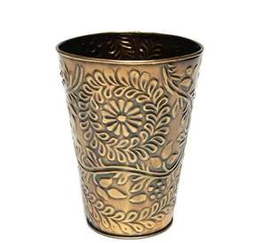 Jardinière de jardin en métal plaqué laiton personnalisé seaux à fleurs intérieurs et extérieurs de haute qualité pour la décoration Vases en métal - Product Image 6