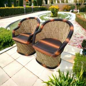 เก้าอี้ไม้ไผ่แบบพกพาเป็นมิตรกับสิ่งแวดล้อมสำหรับสวนในห้องนั่งเล่นร้านอาหารคาเฟ่ระเบียงสนามหญ้า - Product Image 2