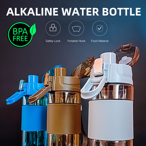 CAMAZ 650ml bouteille d'<span class=keywords><strong>eau</strong></span> en plastique alcaline Sports de plein air filtre cruche d'<span class=keywords><strong>eau</strong></span> hydrogène boules minérales <span class=keywords><strong>pH</strong></span> 9.5 pour usage domestique - Product Image 2