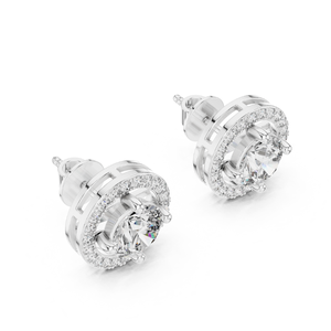 Boucles d'oreilles en diamant de forme ronde 2.528 CT Lab Grown IGI Certified Fine Jewelry Idéal pour la vente en gros et au détail de bijoux haut de gamme - Product Image 1