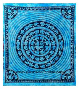 Tapisserie murale décorative POTLY à imprimé éléphant rond, imprimée numériquement, sur mesure, en coton, vente en gros, drap de lit GC-TPDB-144. - Product Image 1