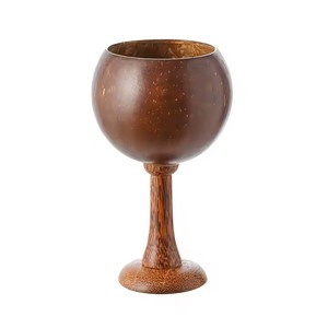Bol en coquille de noix de coco naturel écologique, fabriqué à la main, cadeau durable personnalisé de DHT Handicraft pour les fêtes - Product Image 1