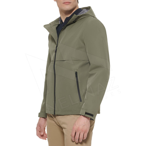 Unisex Sports Wear <b>Canvas</b> Coated Softshell Bomber <b>Jacket</b> Outdoor Cycling Hiking Waterproof Windproof Formal Front Logo - Product Image 2