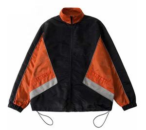 Nouveau design personnalisé grande taille bloc de couleurs veste coupe-vent en nylon à séchage rapide veste de sport doublure en maille respirante de haute qualité - Product Image 6