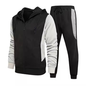 Vente en gros de survêtements personnalisés survêtements vierges de haute qualité tenues de jogging vierges ensemble de survêtements à fermeture éclair pour hommes - Product Image 3