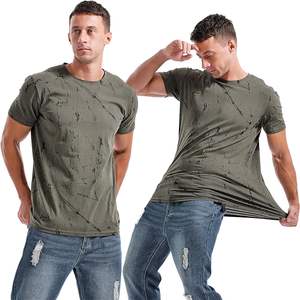 เสื้อยืดเข้ารูปสำหรับผู้ชายเสื้อยืดแขนสั้นผ้าสแปนเด็กซ์ยืดได้ระบายอากาศได้ดีพิมพ์ลายทุกชนิดสำหรับฤดูร้อน - Product Image 1