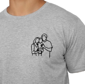 T-shirt homme personnalisé d'été, imprimé vintage noir, 100 % coton, coupe ample et oversize - Product Image 1