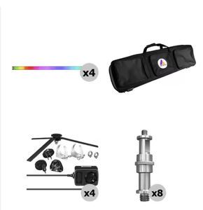 ACHETEZ MAINTENANT! ColorPrecision AX1 - Kits d'éclairage LED portables sans fil professionnels miniatures - Température de couleur réglable - Product Image 1