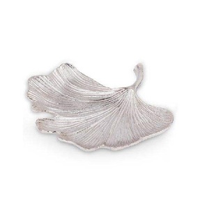 ถาดเสิร์ฟใบไม้ทำมือจานโลหะจานเสิร์ฟพร้อมดีไซน์สุดหรู - Product Image 5