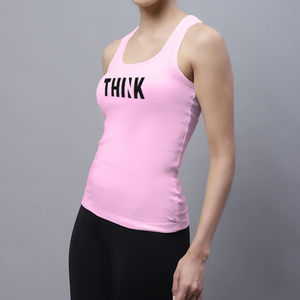 Camiseta sin Mangas para Mujer de Alta Calidad a Precio Económico del Mejor Fabricante, Personalización de Etiquetas, Camiseta sin Mangas para Mujer en Oferta - Product Image 2